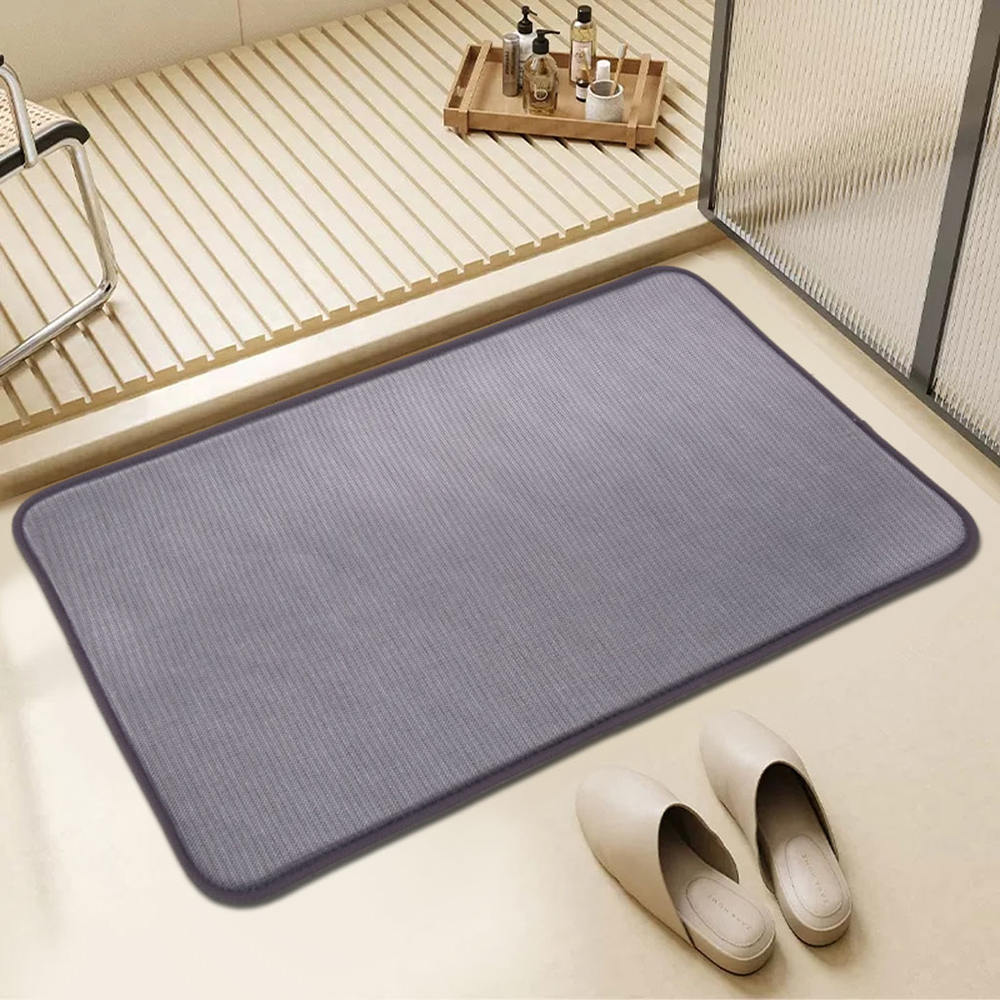 Tappetino da bagno solido in filo fresco
